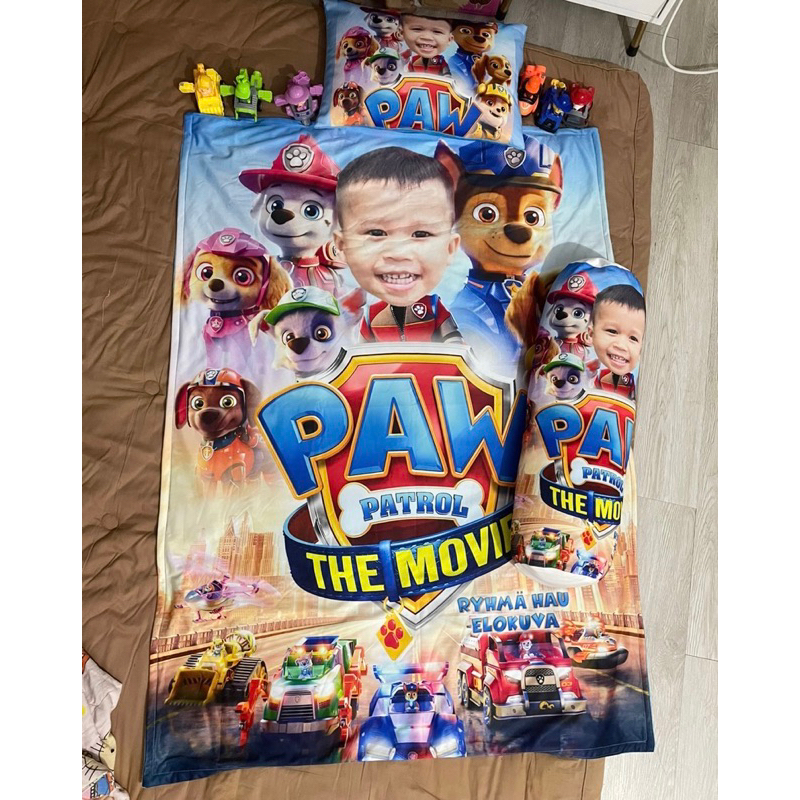 หมอนและผ้าห่มพิมพ์ลายภาพ Combo (รุ่น Paw Patrol)
