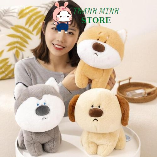 Husky Shiba Inu Dog ตุ๊กตาหมีผ้านุ่ม THANH MINH STORE