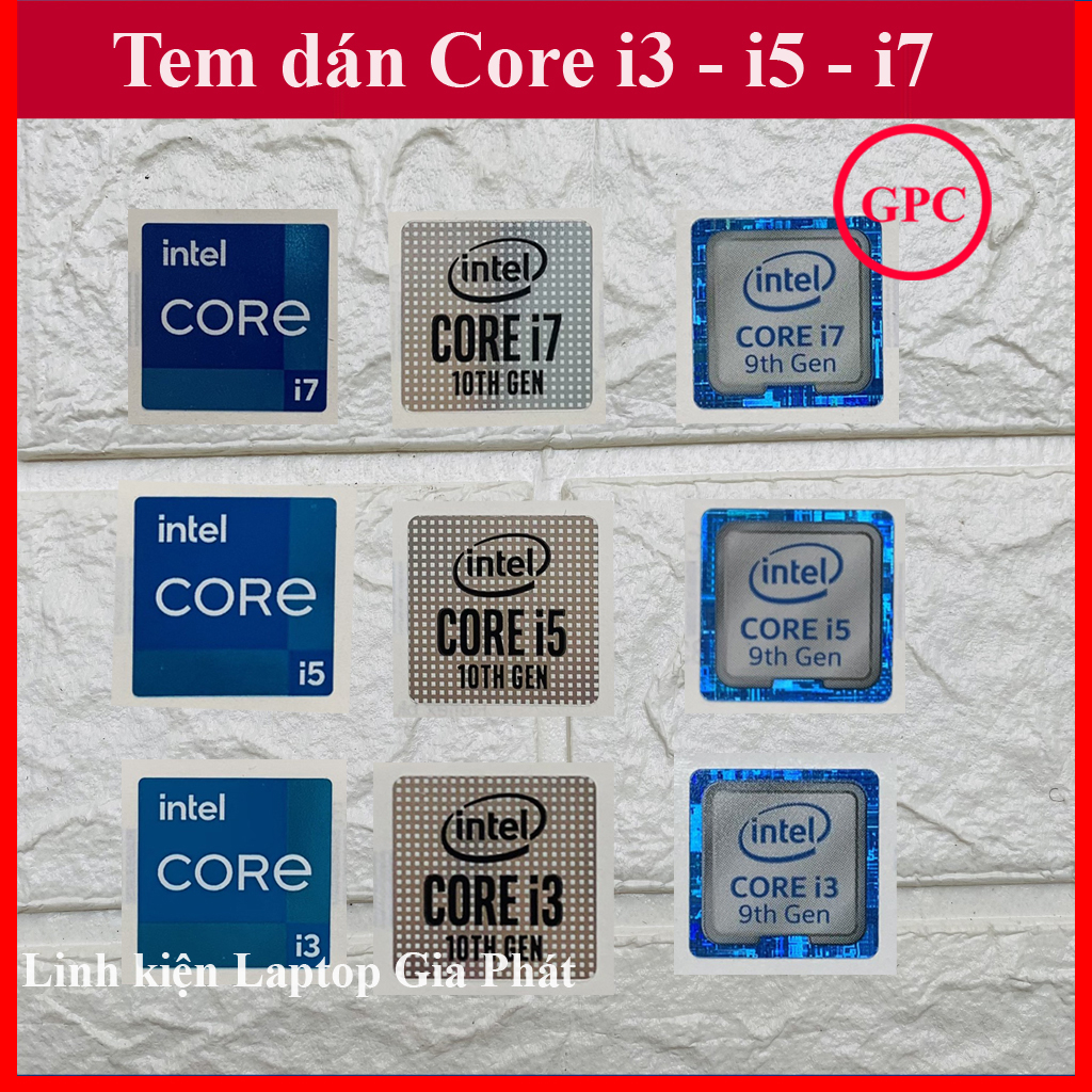 สติ๊กเกอร์ CORE I3 I5 I7 INTEL สติ๊กเกอร์สําหรับคอมพิวเตอร์แล็ปท็อป DECORATION