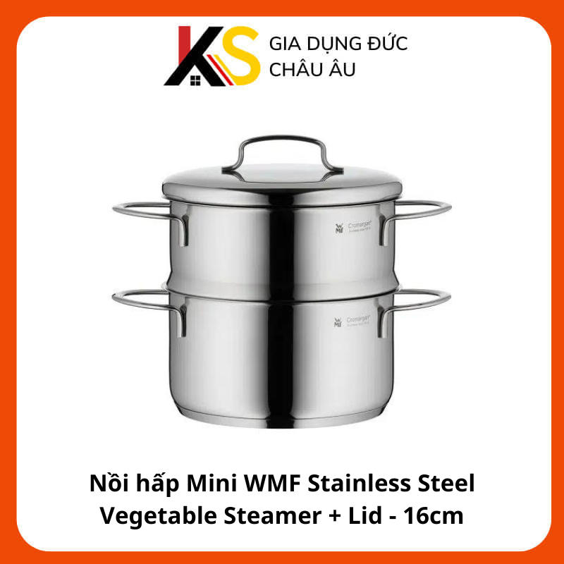 WMF หม้อนึ่งผักสแตนเลส + ฝาปิดเรือกลไฟขนาดเล็ก-16ซม