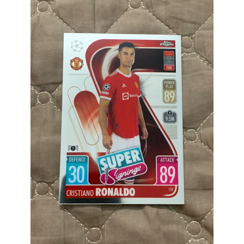 การ์ดฟุตบอล Ronaldo Match Attax Chrome 2021/22