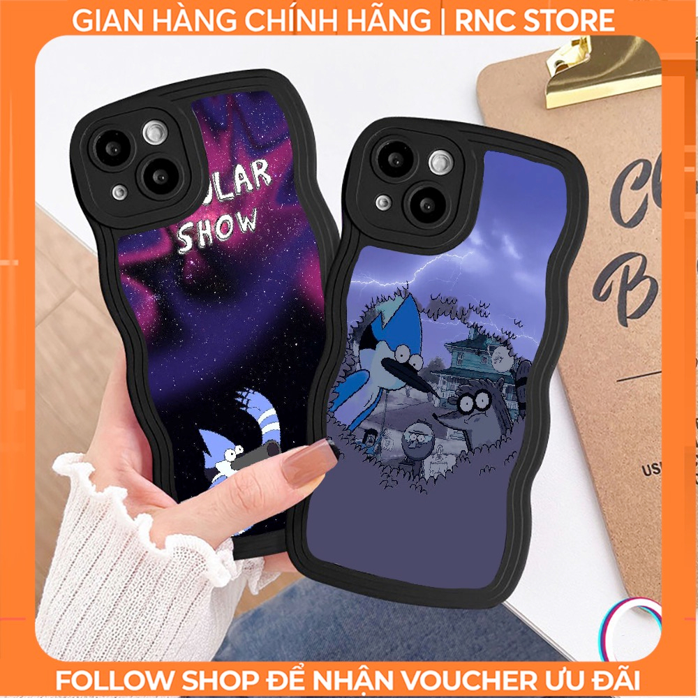 Iphone 6 Plus/X/XSM/11/12 Pro/13 PM/14 Pro/...เคสขอบหยักในทรง Regular Show