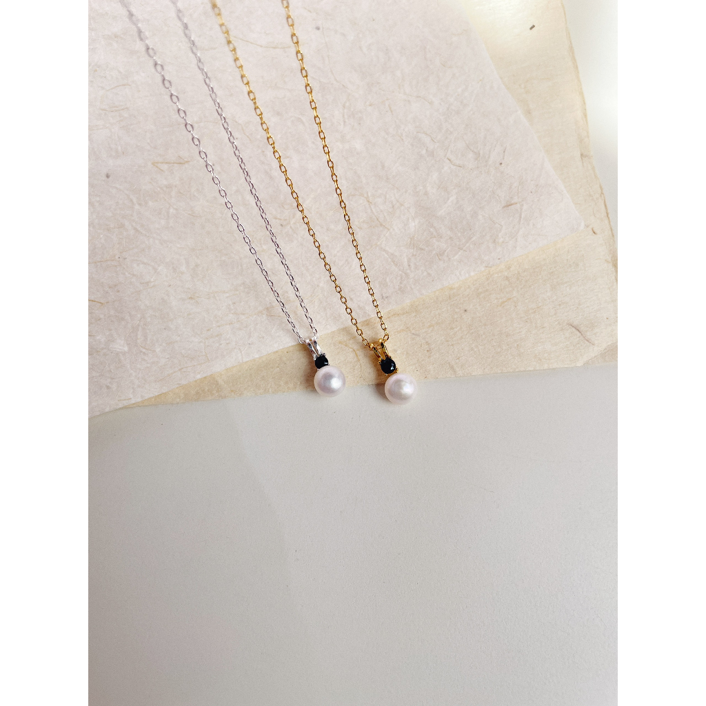 สร้อยคอมุกพื้นฐาน ver 2 - สร้อยคอเงิน 925 ไข่มุกพื้นฐาน |Daisy.accessory.hn|