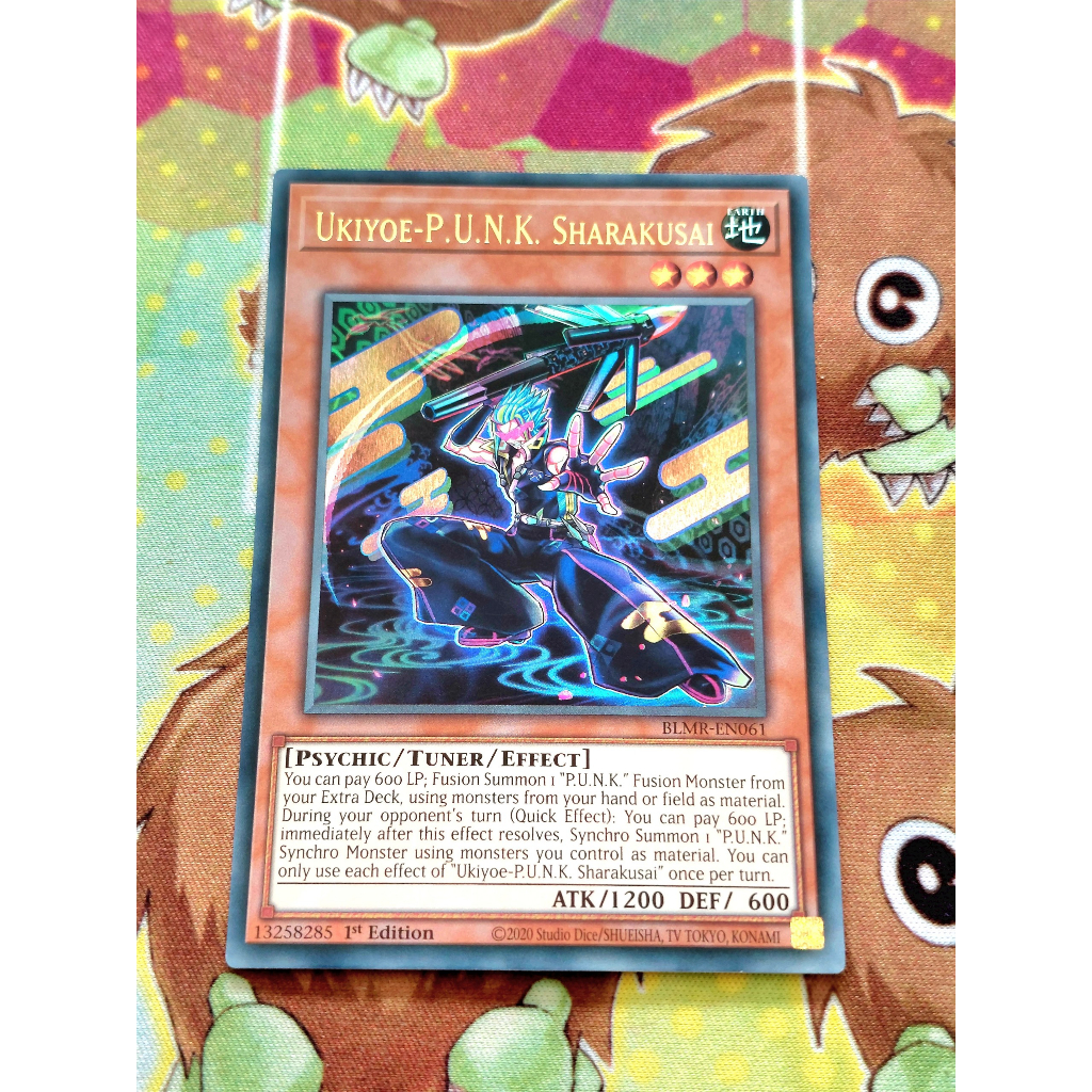 [ Do Lac Shop ] การ์ด Yugioh Monster Ukiyoe-PK Sharakusai - BLMR-EN061 - อัลตร้า