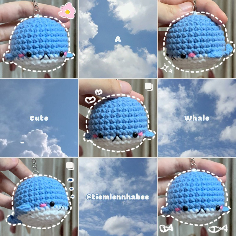 [COLOR ON REQUEST] WHALE KEYCHAIN