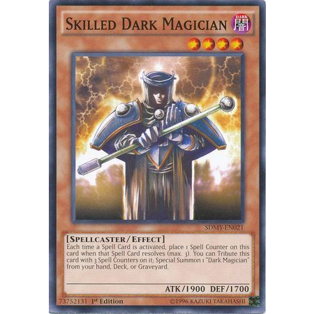 การ์ด Yugioh - TCG - นักมายากลมืด Skilled / SDMY-EN021