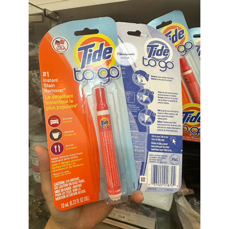 [มีจําหน่าย] Tide To Go Stain Remover Pen - สินค้าสหรัฐอเมริกา