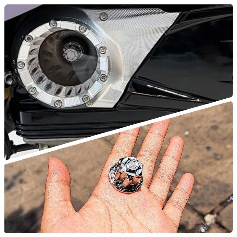 น๊อตหม้อหน้าสําหรับ Vespa SPRINT/ PRIMA/ LX/ GTS