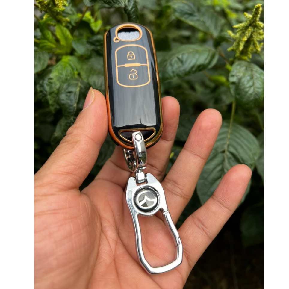 เคสกุญแจ Combo Black and Gold - เคสกุญแจ: Mazda2, Mazda3, Mazda6, Mazda Cx5 Smart รุ่น 2 ปุ่ม