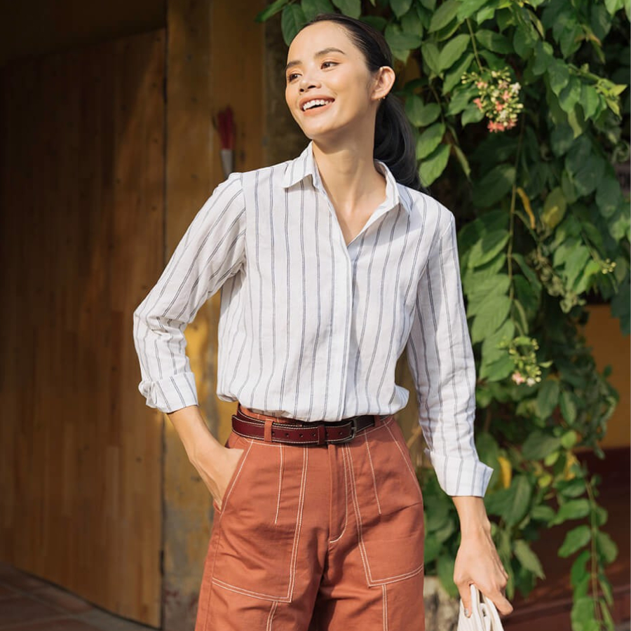 เสื้อเชิ้ต Pride Linen SMW360-TSD