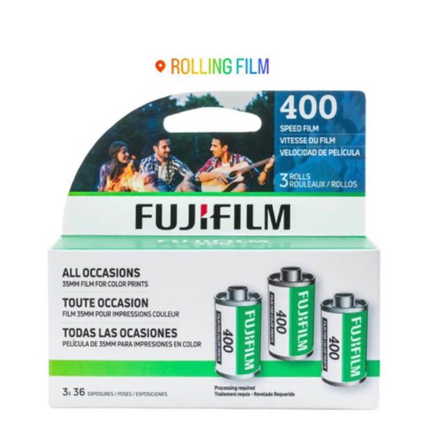 ฟิล์มถ่ายภาพ Fuji 400 / Fujifilm 400 - 36e indate