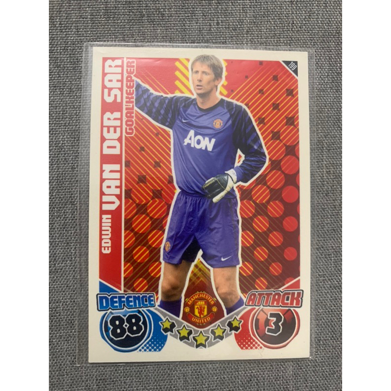Van Der Sar Card Topps Match Attax 2010/11