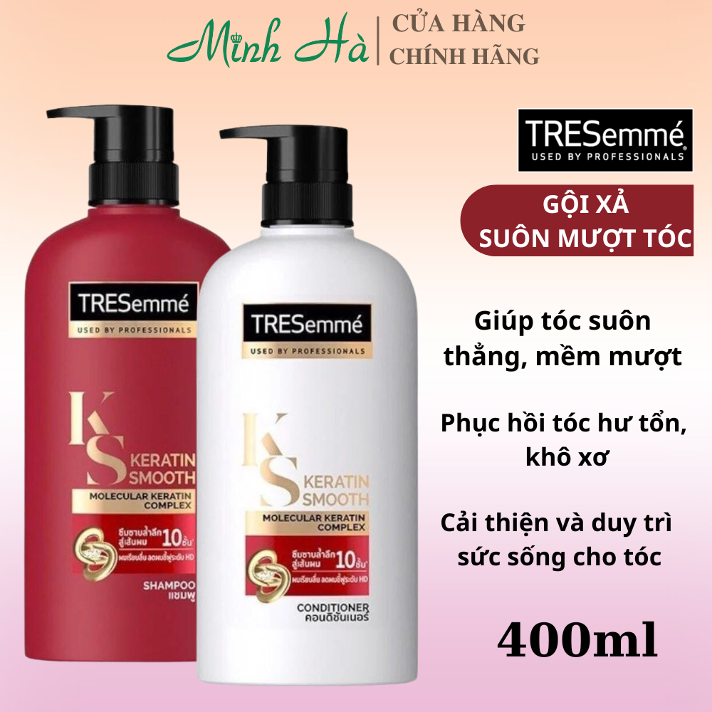 Tresemme Keratin Smooth Thailand Shampoo + Conditioner Combo 400มล