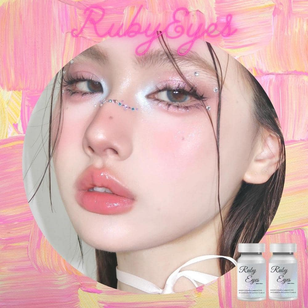 RUBY EYES คอนแทคเลนส์รุ่น Blue Ocean ที่ไม่ซ้ํากัน SIlicone HydroGel ทับทิมตา, เลนส์เท่านั้น 0 DEGRE