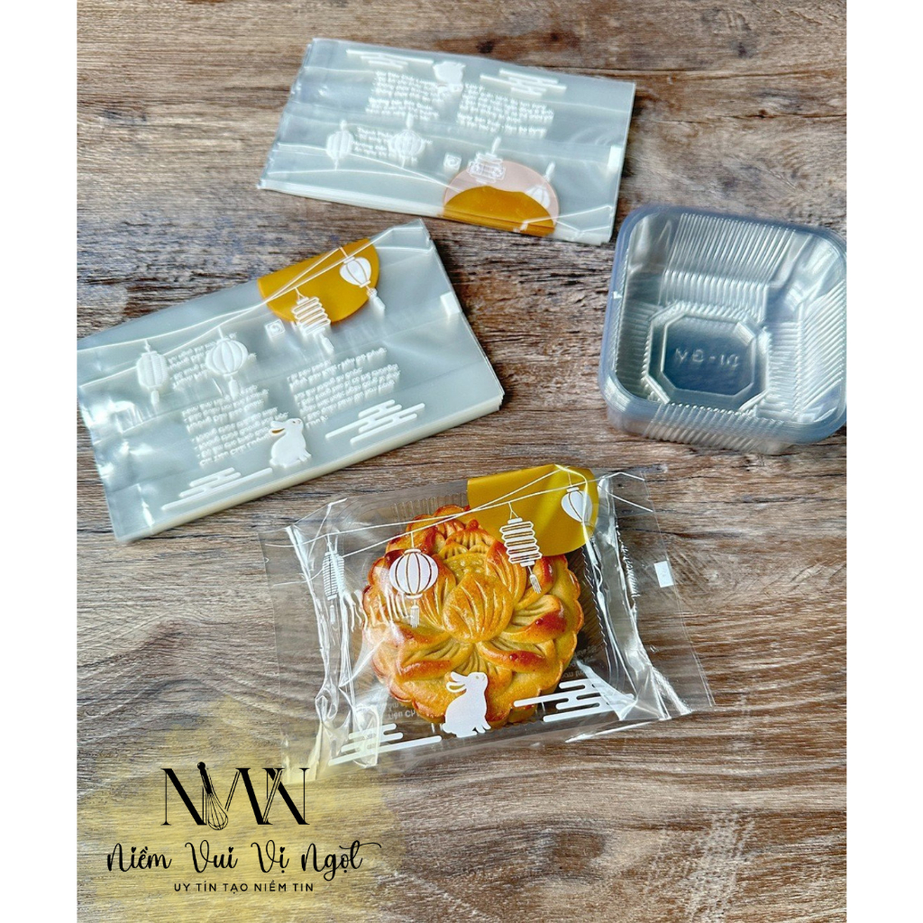ถุงขนมไหว้พระจันทร์ปิดผนึก ~ NGOC TRINH RABBIT (ขนาด 10 | 200-250gr) - ชุด 100