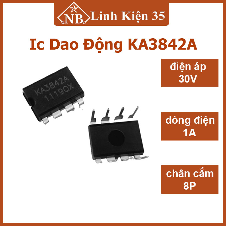 Osciler Ic KA3842A DIP-8 สินค้าดี