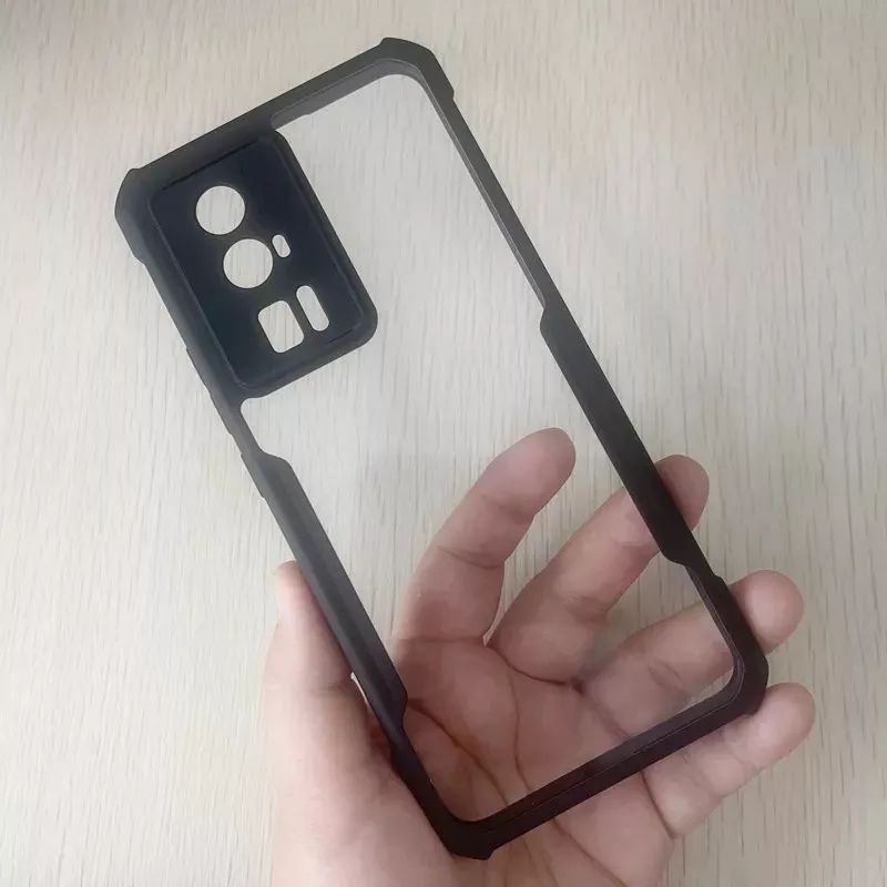 Xundd xiaomi redmi K60/K60 pro case/ฝาหลังแบบใสกันกระแทกพร้อมขอบ tpu