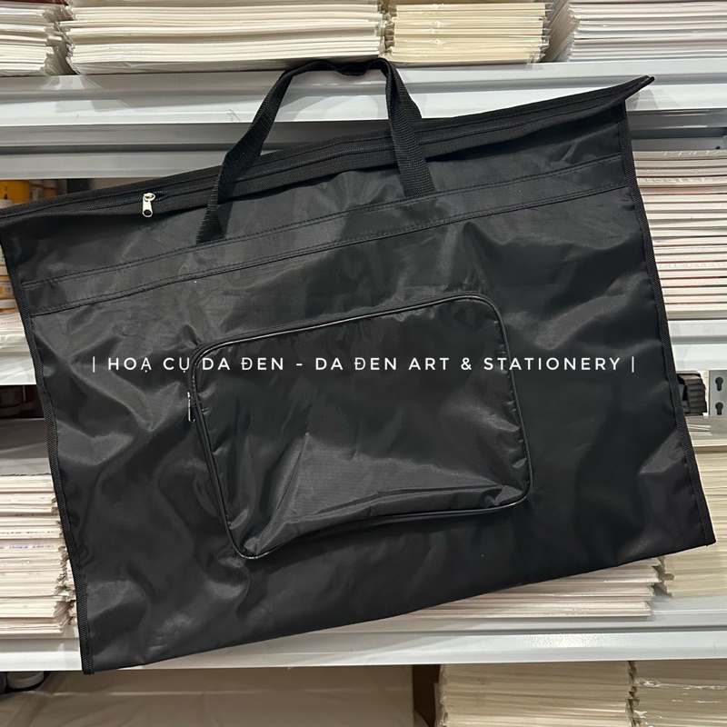 [หนังสีดํา] A3 Drawing Briefcase Bag | A2 ผ้าสีดํา