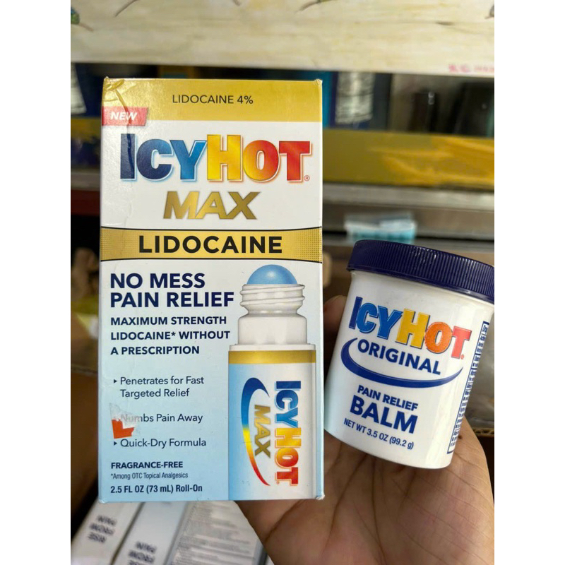 Icyhot American Pain Relief Massage Hot Oil - กระปุกและโรลออน
