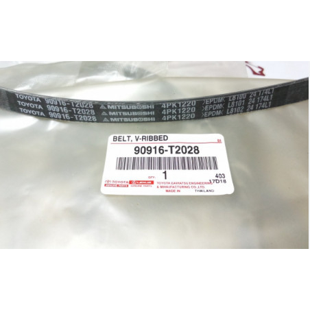 สายพานมาสเตอร์แท้ Toyota Vios 2008-2013 (4PK1220) รหัส 90916-T2028