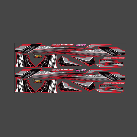 Rc v2 สติ๊กเกอร์ถอดได้ สติ๊กเกอร์ sirius รหัส 211