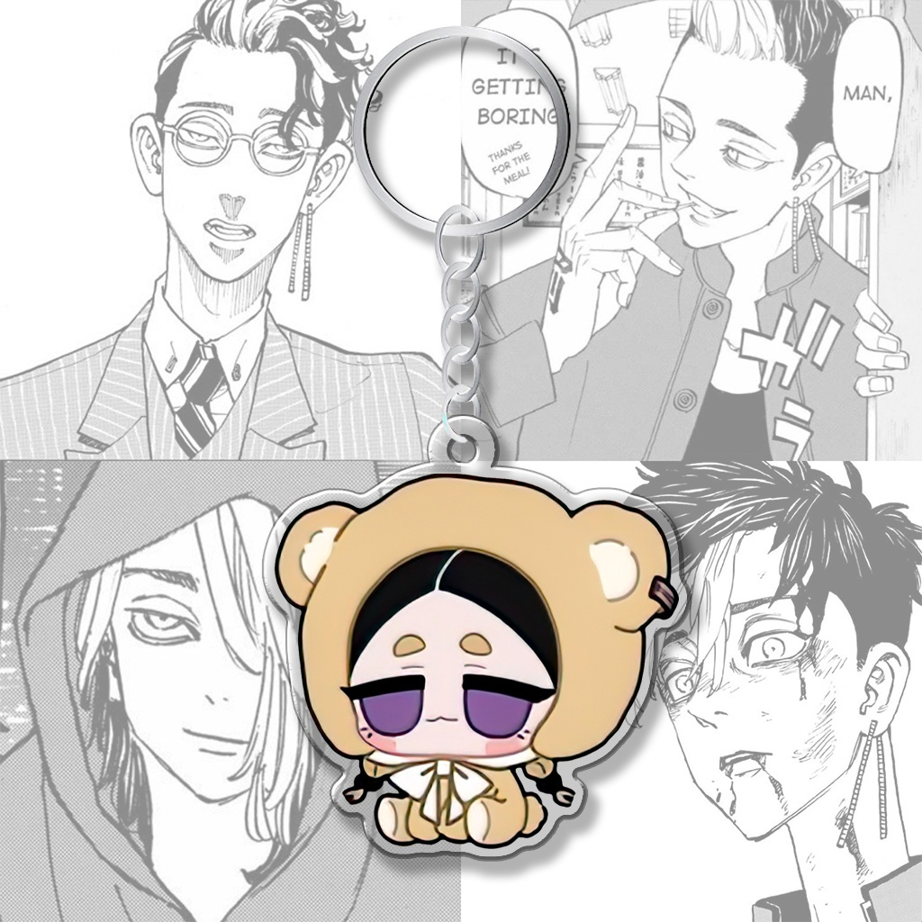 Tokyo Revengers Chibi พวงกุญแจตุ๊กตาหมีน่ารัก Mikey Izana Ran Rindou Takemichi Draken