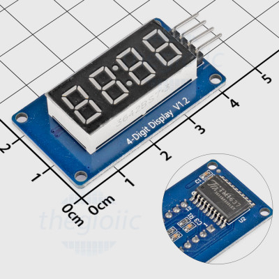 [2 ชิ้น]- 0.36 นิ้ว 7-Segment LED Module TM1637 นาฬิกา