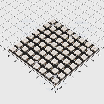 NEOPixel WS2812 5050 RGB 64 LED 5VDC วงจรแสดงผล