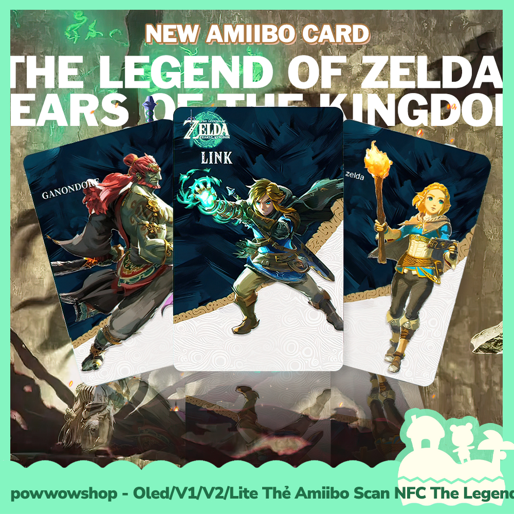 [มีจําหน่ายในเวียดนาม - Express] ใหม่ Zelda TOTK Amiibo Scan NFC Card For the Legend of Zelda: Tears