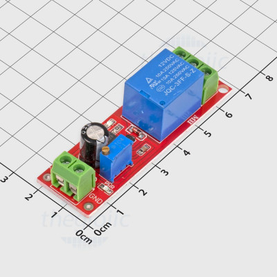 Timer Circuit NE555 รีเลย์ 12V TechZone Viet