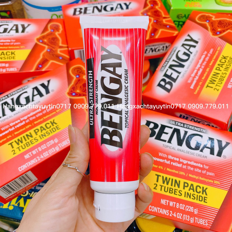 1 หลอด 113g Bengay Ultra Strength Non Greasy Cream ครีมนวดบรรเทาอาการปวด Usa Standard