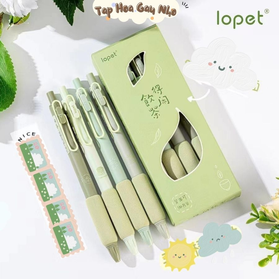 Lopet MATCHA ปากกาเจลหมึกสีดํา [ Taphoagaunho ]