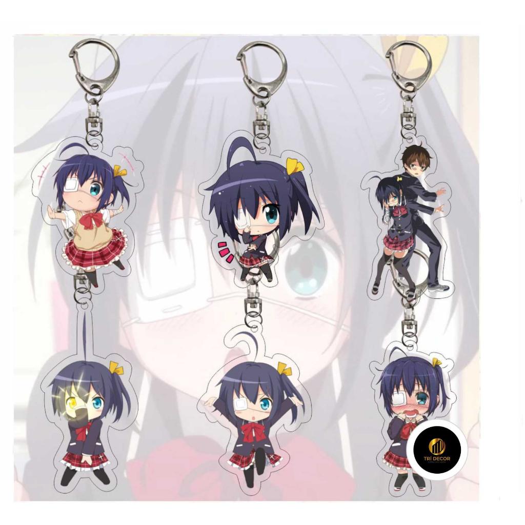 Takanashi Rikka Shichimiya Sactone พวงกุญแจการ์ตูน Love Chunibyo & Delusions ที่แตกต่างกัน