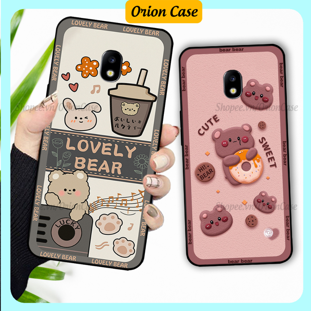 เคส Samsung J7 Pro - J7 Plus - J7+ พิมพ์ลายหมีน่ารัก ทนทาน