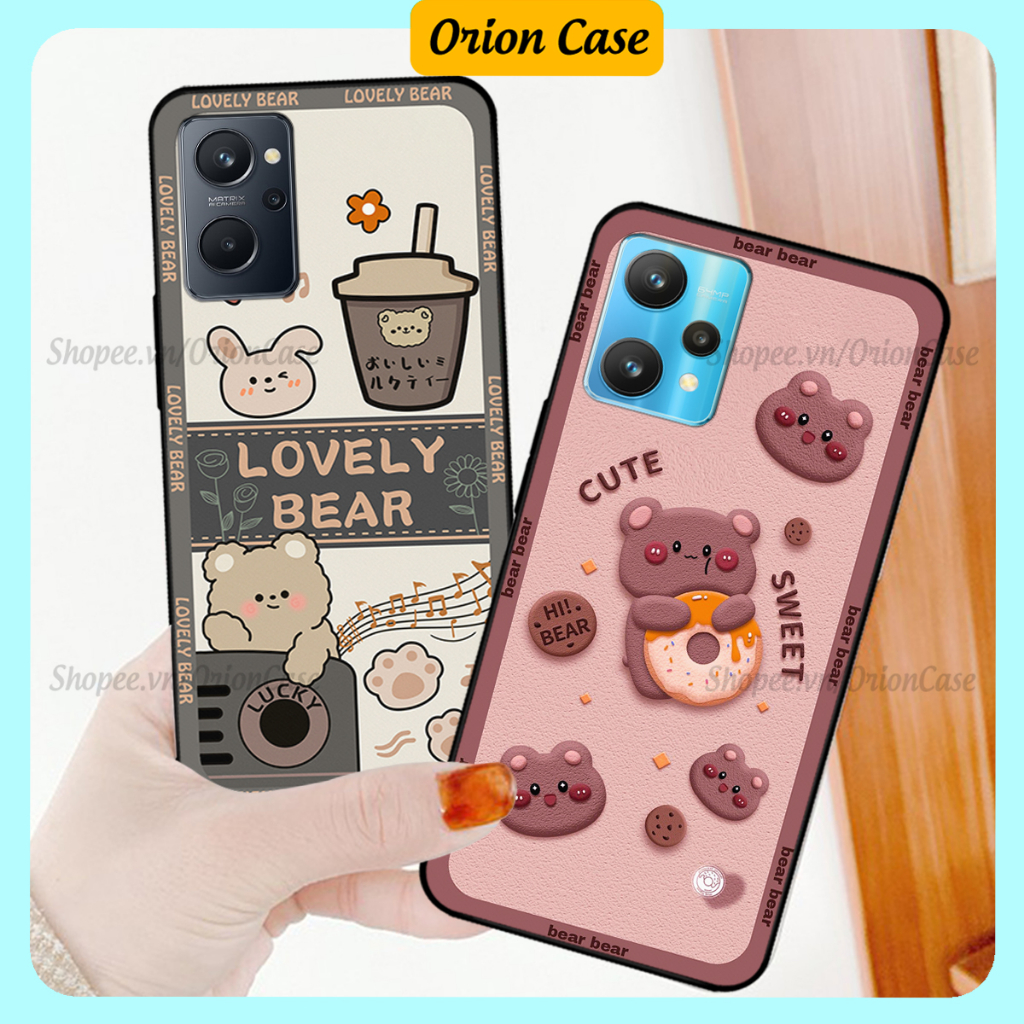 Realme 9 4G - Realme 9i - เคส Realme 9 Pro พิมพ์ลายหมีน่ารัก ทนทาน