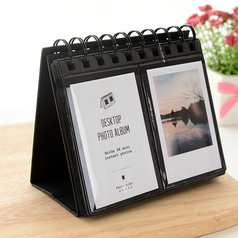 อัลบั้มรูปตั้งโต๊ะสวยมาก บรรจุภาพถ่าย 6x9 รูปโพลารอยด์ เก็บภาพถ่ายได้ถึง 68 รูป - ทําให้ของขวัญที่มีความหมาย -