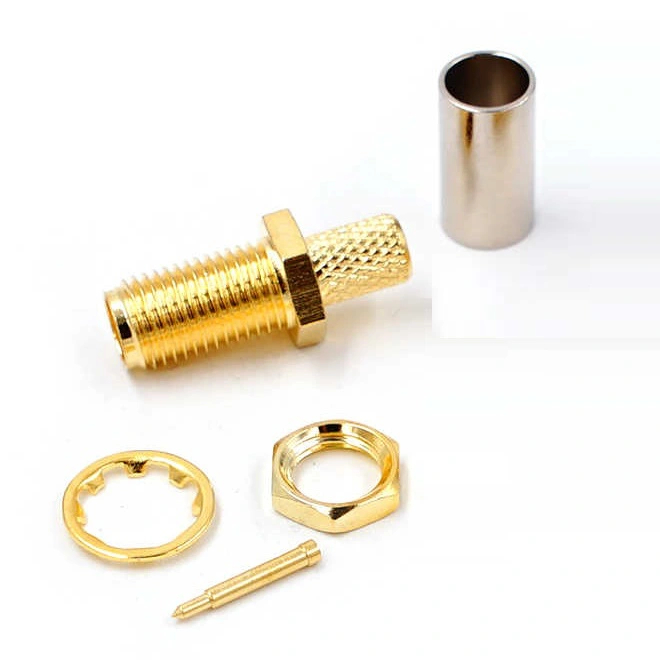 RP-SMA สายบัดกรีตัวเมีย RG58, RG400