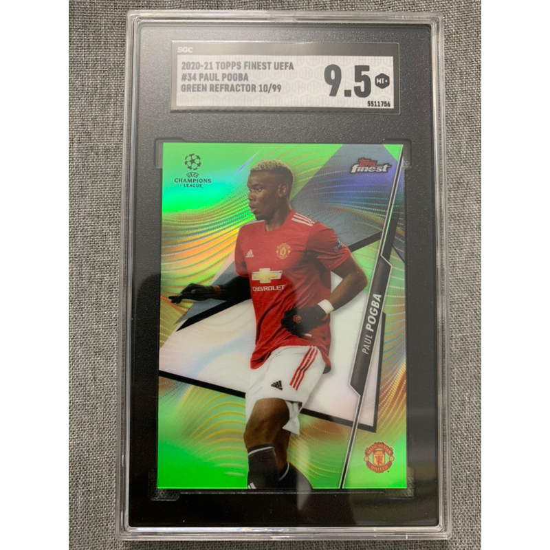 การ์ด Paul Pogba /99 SGC 9.7 Topps Finest 2020/21