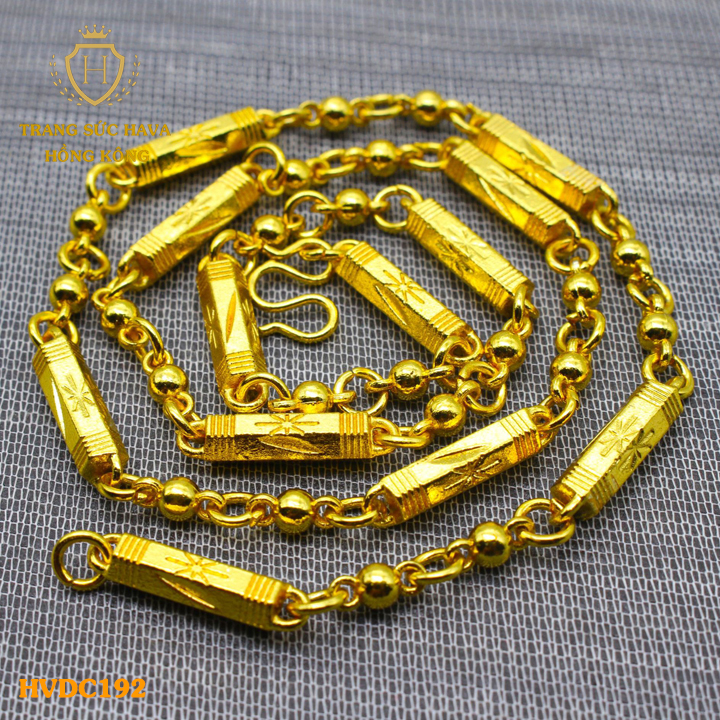 สร้อยคอและสร้อยคอผู้ชายชุบทองหนุ่มคุณภาพสูง - Hava Hong Kong Jewelry - HVDC191