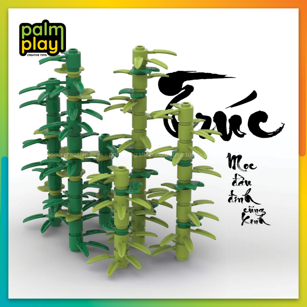 MOC Bamboo Model - ชุดของเล่นตัวต่อประกอบปริศนา