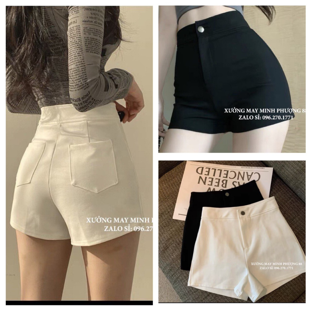 M01- HIGH WAIST DENCE SHORTS - ไอดอล kpop ตัวเมีย