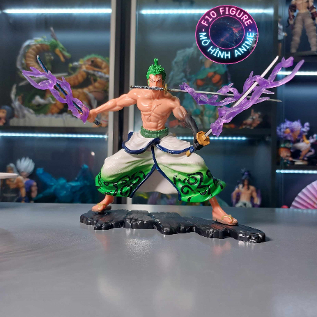 โมเดล Zoro Wano - โมเดล One Piece Zoro Wano พร้อมแขนฮากิถือแถบ Enma