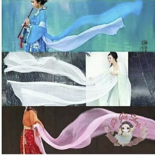 หลาย แบบอย่าง ของแถบผ้าไหมสีขาวแอฟริกันสําหรับเต้นรําโบราณในนุ่มไหลเดรปผ้าไหมชีฟองผ้าสีขาว/สีดํา/สีแดง/สีฟ้า/สีชมพูตุนหวงผ้าพันคอไหม