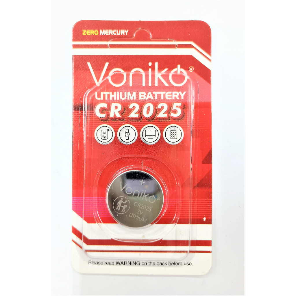 แบตเตอรี่ CR 2025 (3v) Voniko