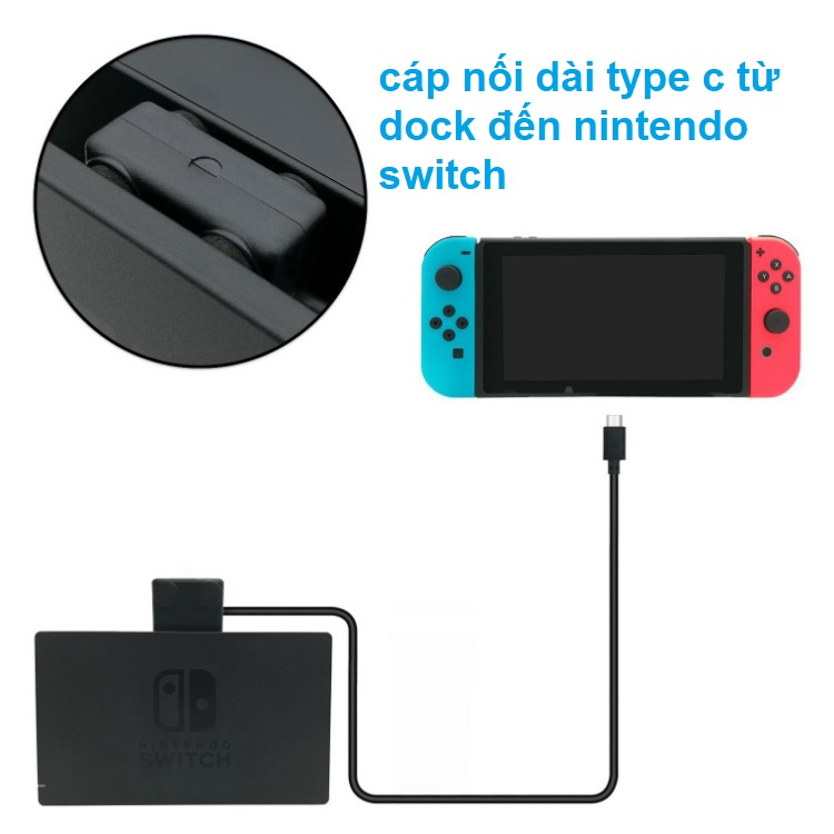 ประเภท C สายต ่ อขยายสัญญาณการส ่ งสัญญาณสําหรับ Nintendo Switch เกมคอนโซล Dock