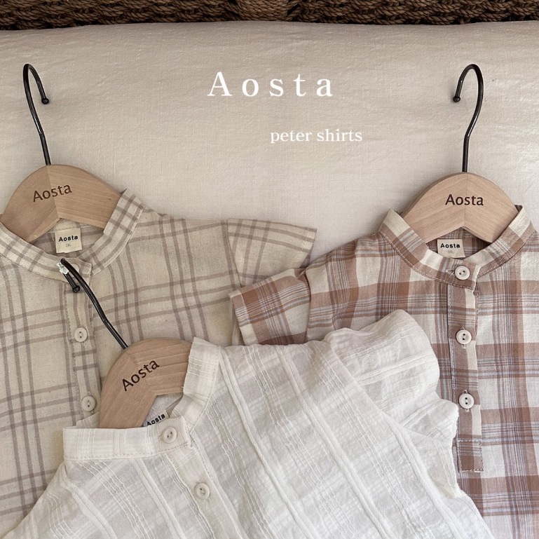 [AOSTA] เสื้อเชิ้ตแขนสั้น Peter Shirt สําหรับเด็กผู้ชาย