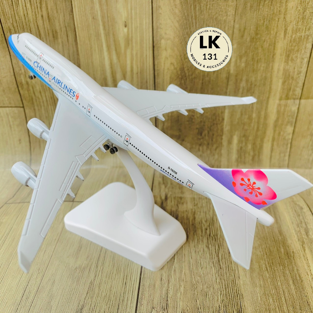 20ซม.โลหะBOEING 747 AIRLINES CHINA PLANE MODEL 1:400 SCALE WITH MOVING WHEELS (กล่องเต็ม)
