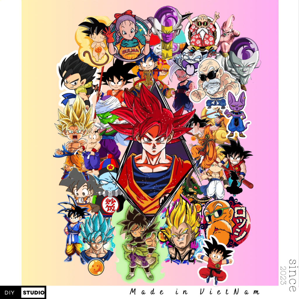 60 สติ ๊ กเกอร ์ ดราก ้ อนบอลอะนิเมะ Goku Dragon ball super