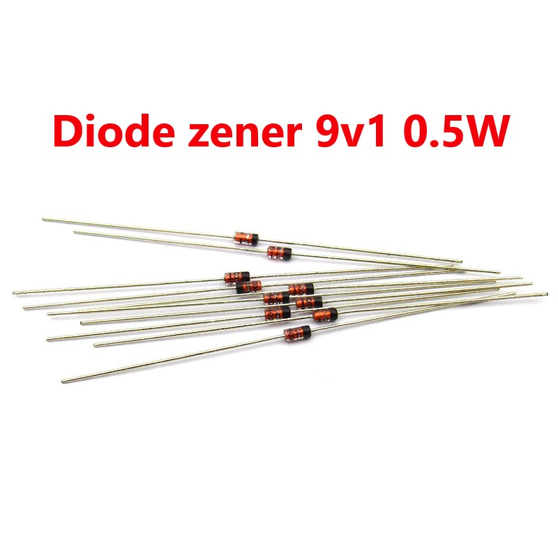 [แพ็ค 10 ชิ้น] zener Diode 9V1 9.1V 0.5W พิน