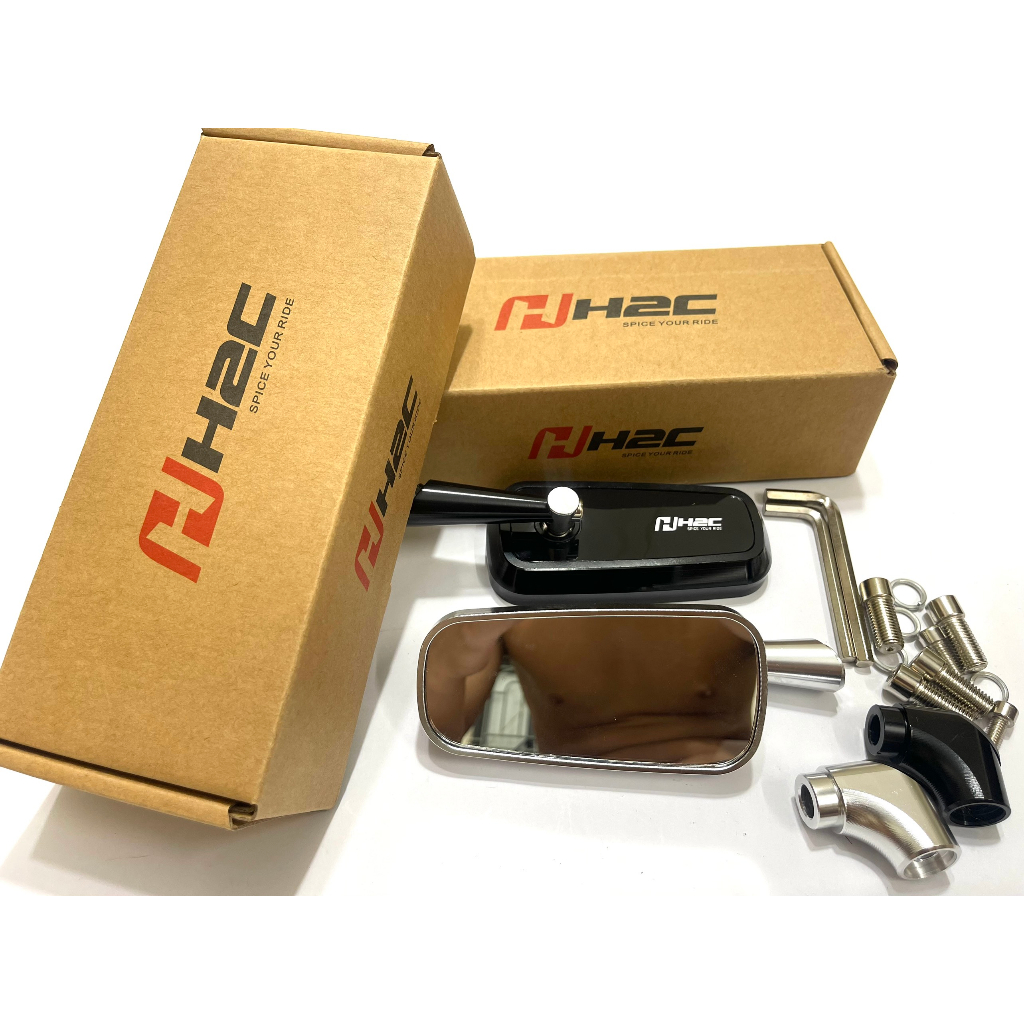 กระจก H2C กระจกมองหลังขาสั้น H2C <ราคา 1 ชิ้น>